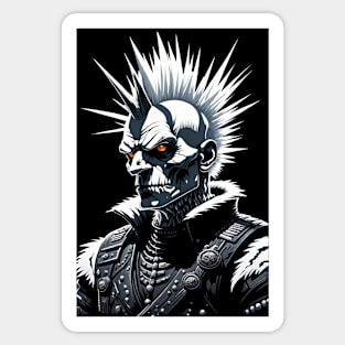 Punk Rock Snowman Sticker